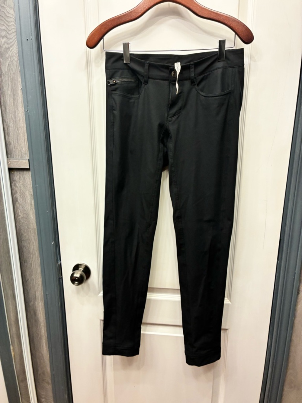 lululemon athletica Black Slim Tech Trousers